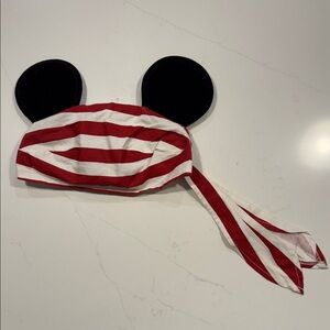 Disney Striped Hat with Iconic Black Ears (Pirate Theme)